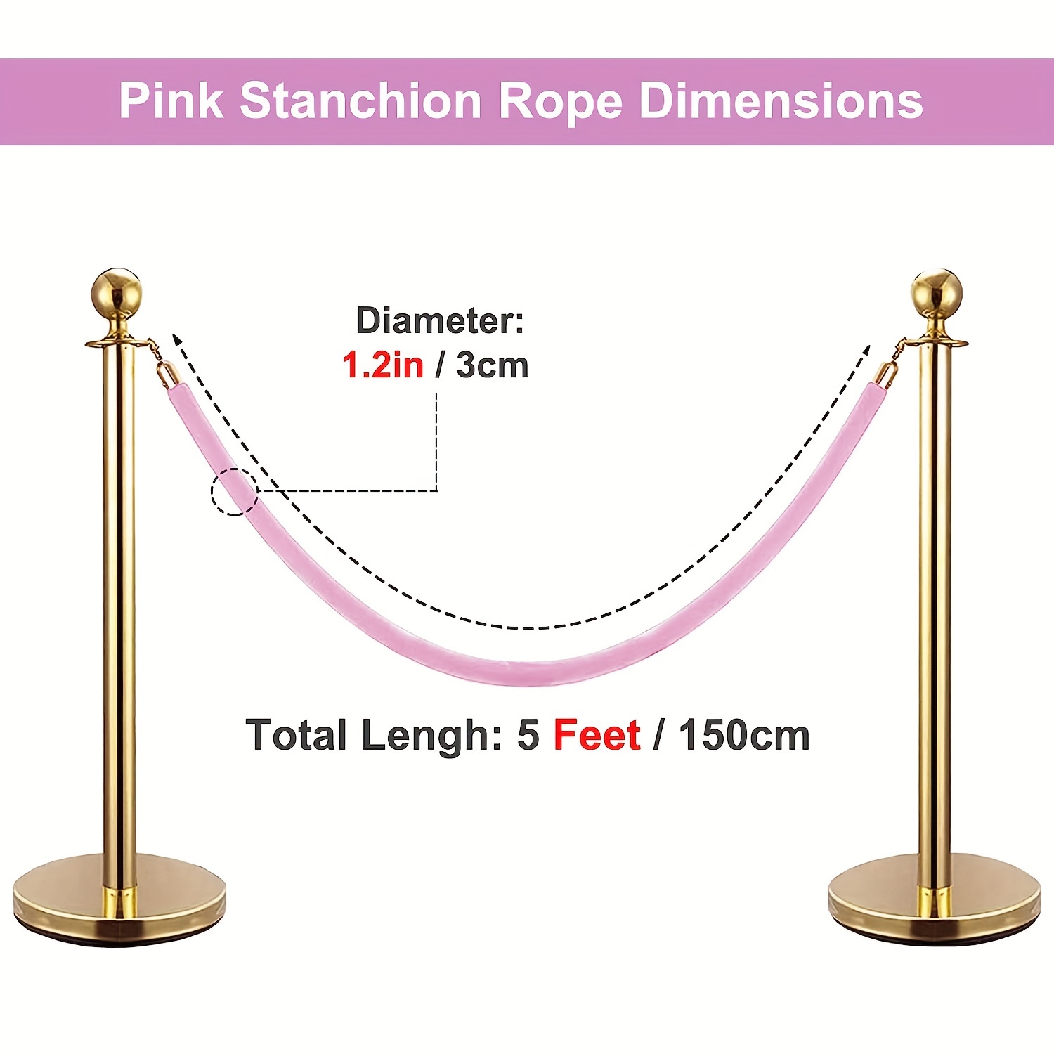 Velvet Stanchion Rope Crowd Control Red Carpet Events - Temu