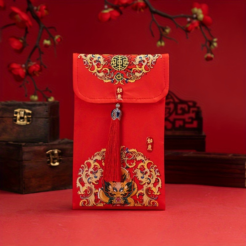 Red Envelopes Card Envelopes Gift Wrap Bags Red Lucky Money - Temu