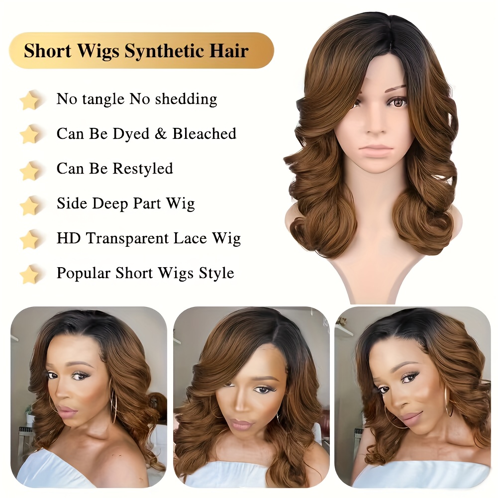 Loose Wave Hair Wigs Nature Curly Synthetic Heat Resistant Temu