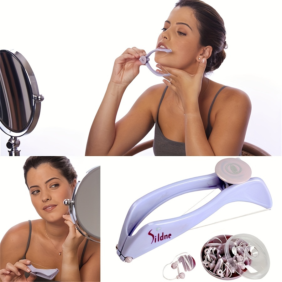 Women Mini Facial Hair Remover Spring Threading Epilator Face Defeatherer  Hair Removal Diy Makeup Beauty Tool For Cheeks Eyebrow