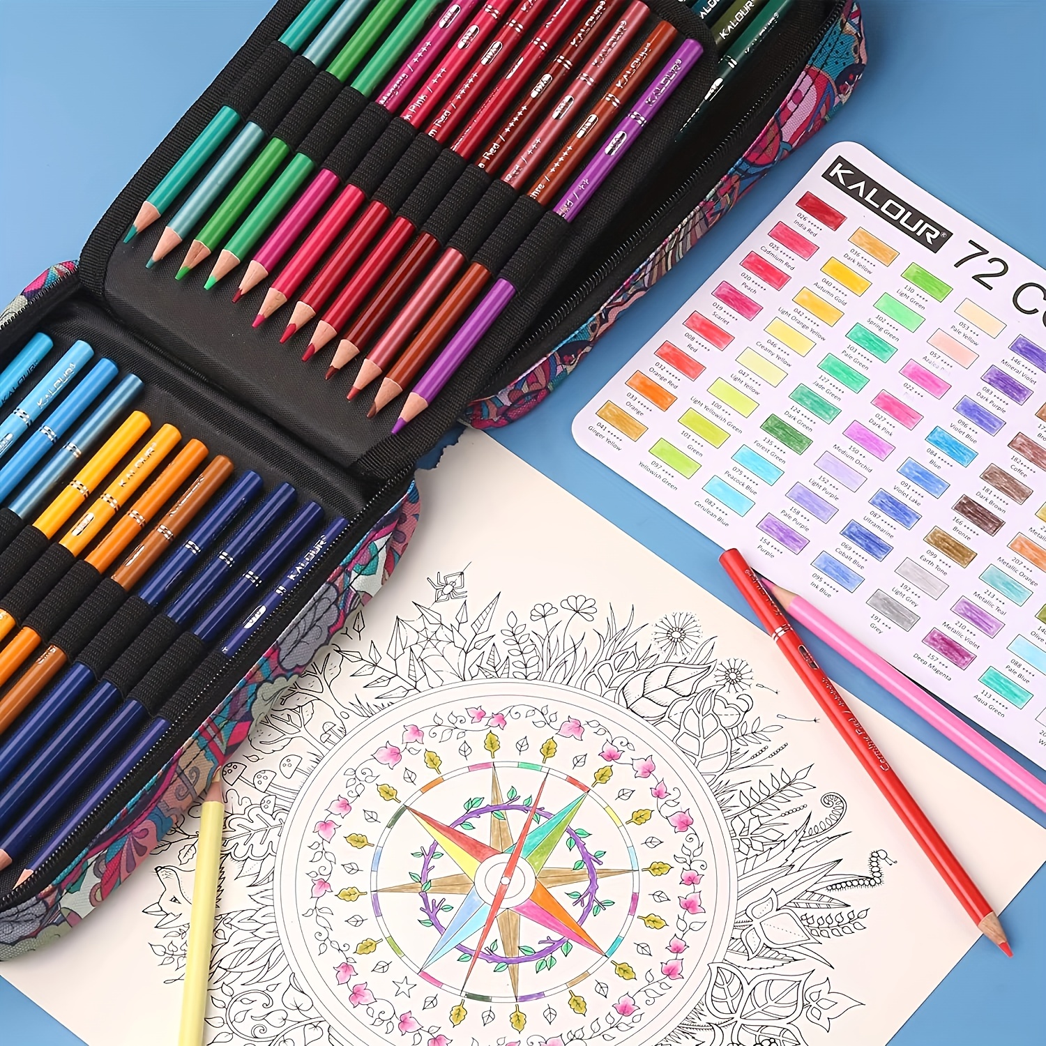  KALOUR Premium Colored Pencils,Set of 72 Colors