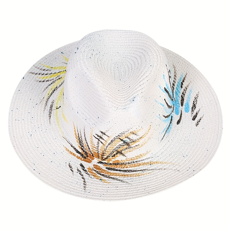 Yellow Nautical Straw Hat Cartoon Character Summer Sun Hat - Temu