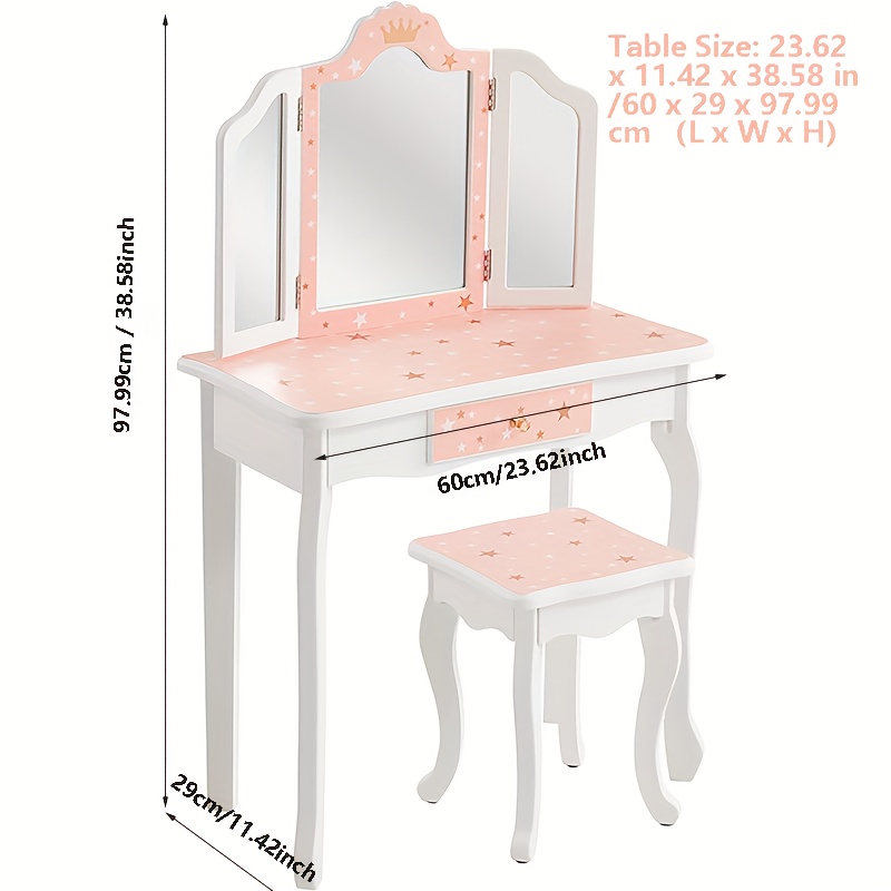 1pc Tocador De Maquillaje Mesa De Maquillaje Y Juego De - Temu