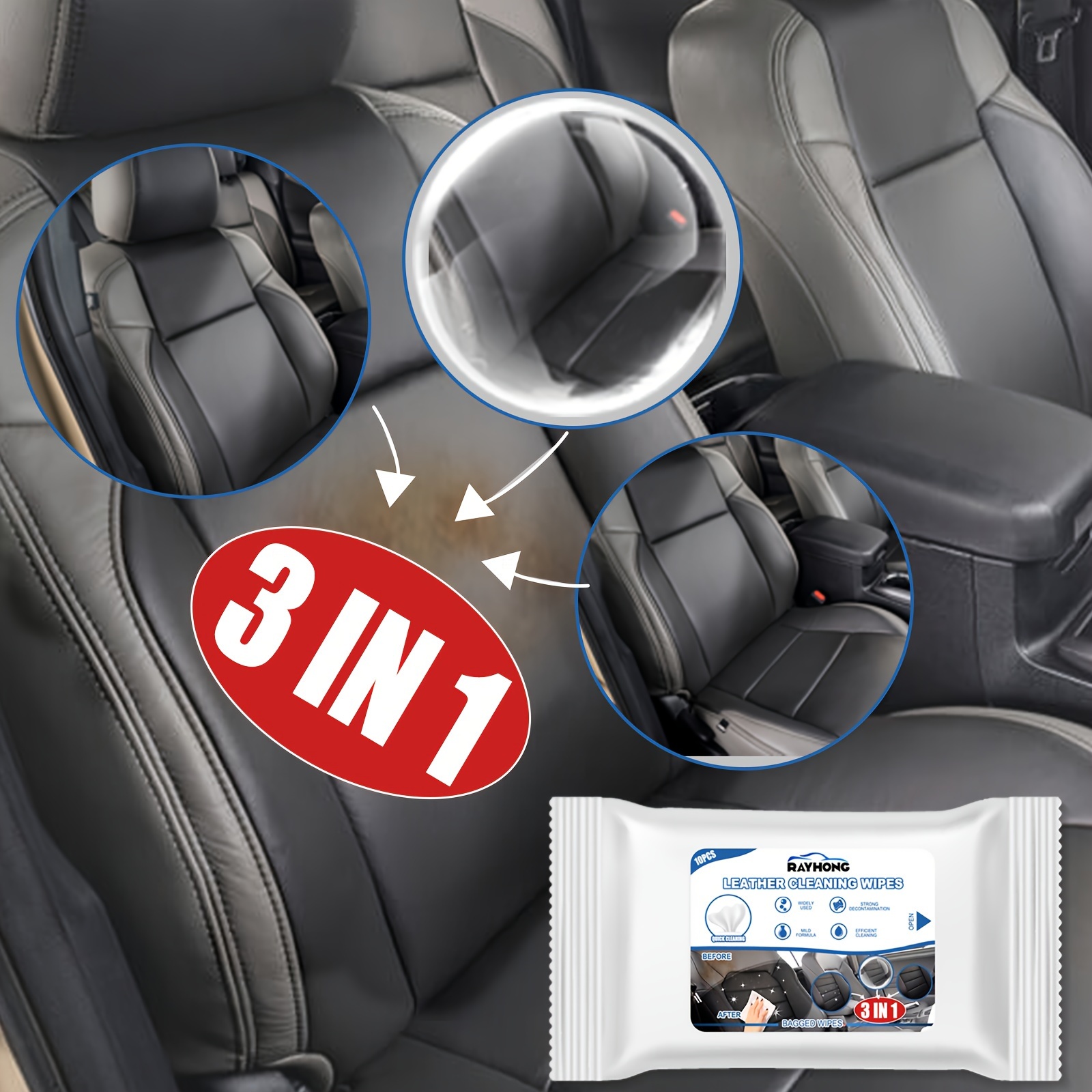 Car Wipes Cleaning Windshield Pu Leather Maintenance Car - Temu