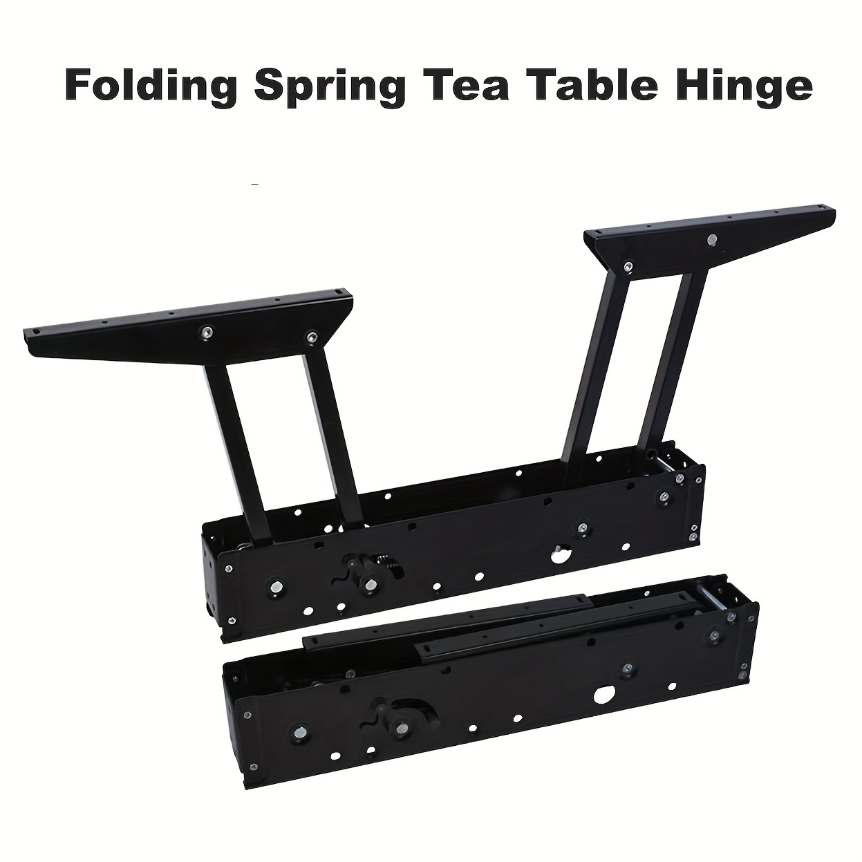 4 piezas de soporte plegable de resorte de bisagra superior para mesa de  café de té, mecanismo de bisagra, hardware para muebles, estante de  elevación
