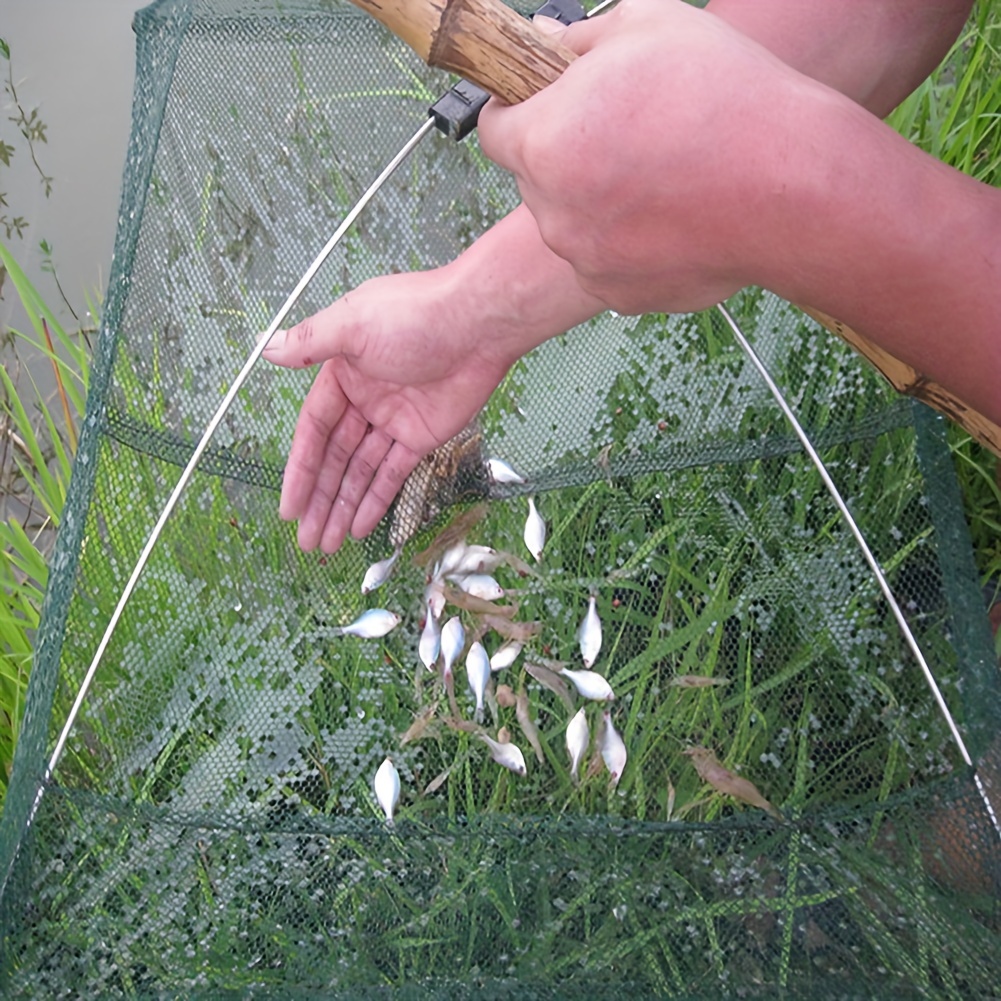 60x60cm Folding Fishing Net Small Fish Shrimp Crayfish Minnow Bait