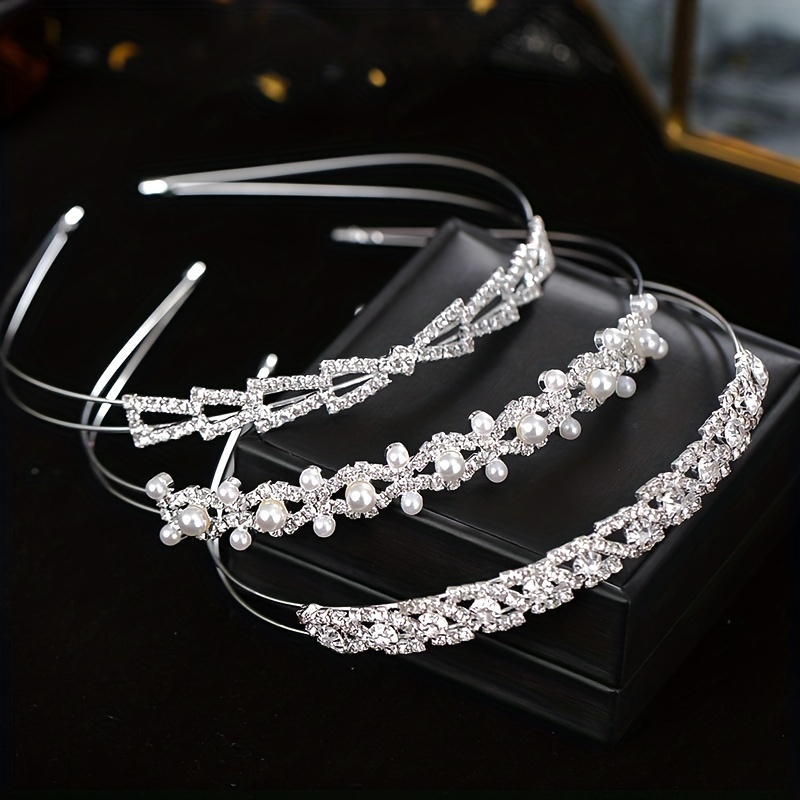 Sparkling Rhinestone Headband for Party Performance - Girls Gift