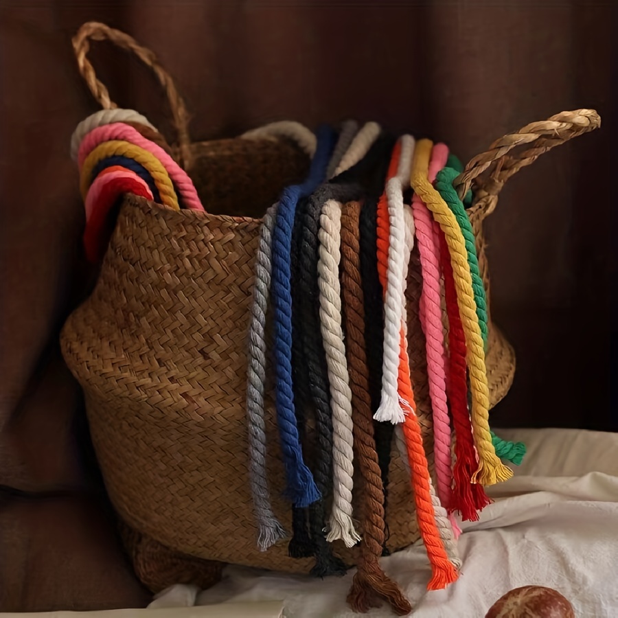 Cordones redondos de algodón y poliéster de alta calidad, cuerda gruesa de  8 colores, 0,8