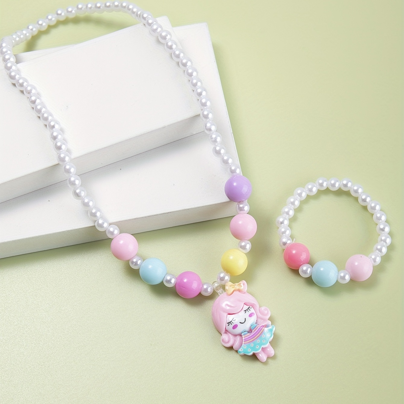 Cute Cartoon Children's Fashion Exquisite Beaded Jewelry Set