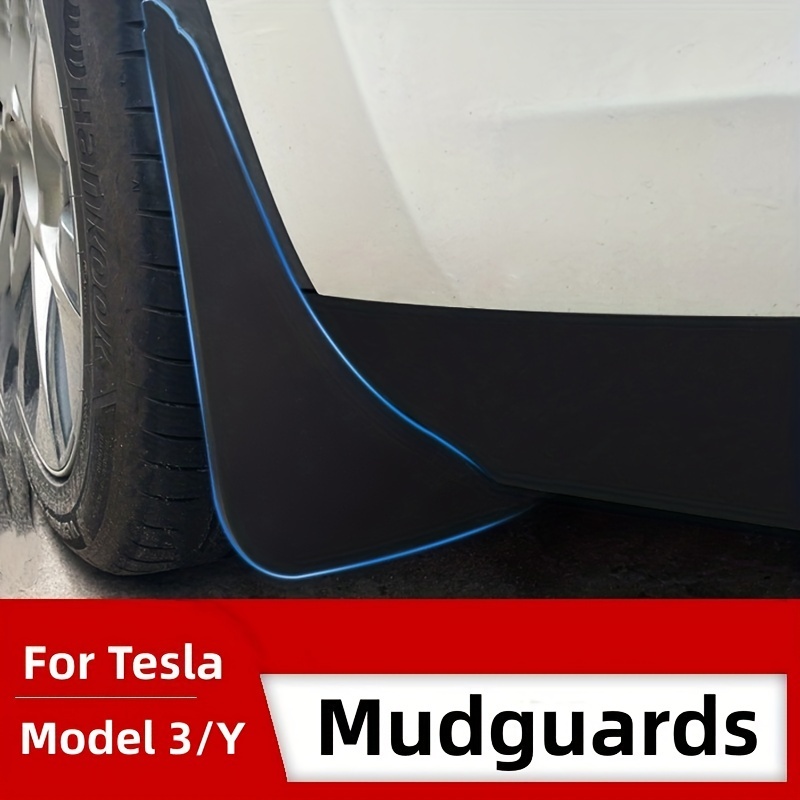 Matte Black Carbon Fiber Pattern Spritzschutz-Spritzschutz Für 2020 2021  2022 2023 Tesla Model Y/3 Mudflaps Kein Bohren Erforderlich