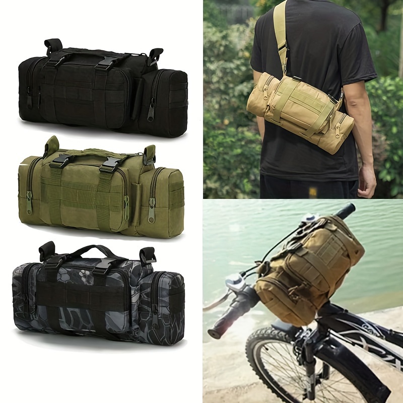 Fishing Tackle Bag with Adjustable Belt Outdoor Camping Messenger Waist  Packs