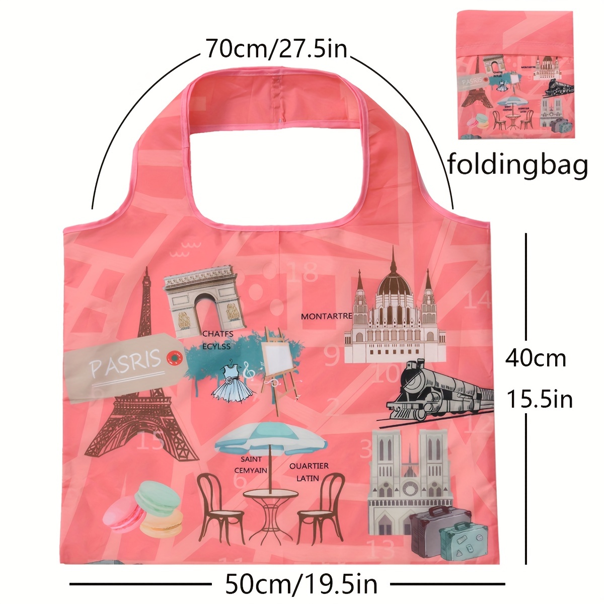 Museum Van Gogh Famous Painting Series Shopping Bag Folding Picture Scroll  Bagseries Shopping Bag Folding Picture Scroll Bag With Mini Zipper - Temu