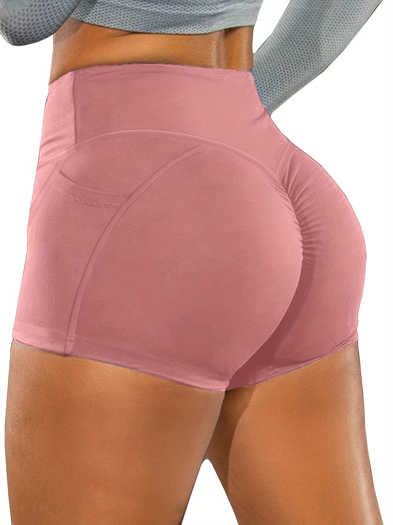 Comfy Butt Lifting Adjustable Shorts, Breathable Stretchy Solid