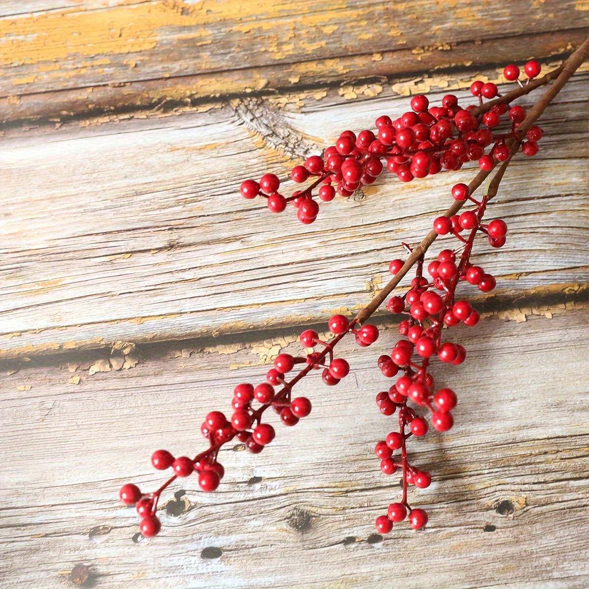 3pcs, Artificial Red Holly Simulation Picks: Spring Festival Delight  Lifelike Berries Bouquet New Year Spring Festival Home Decoration For  Indoor Home