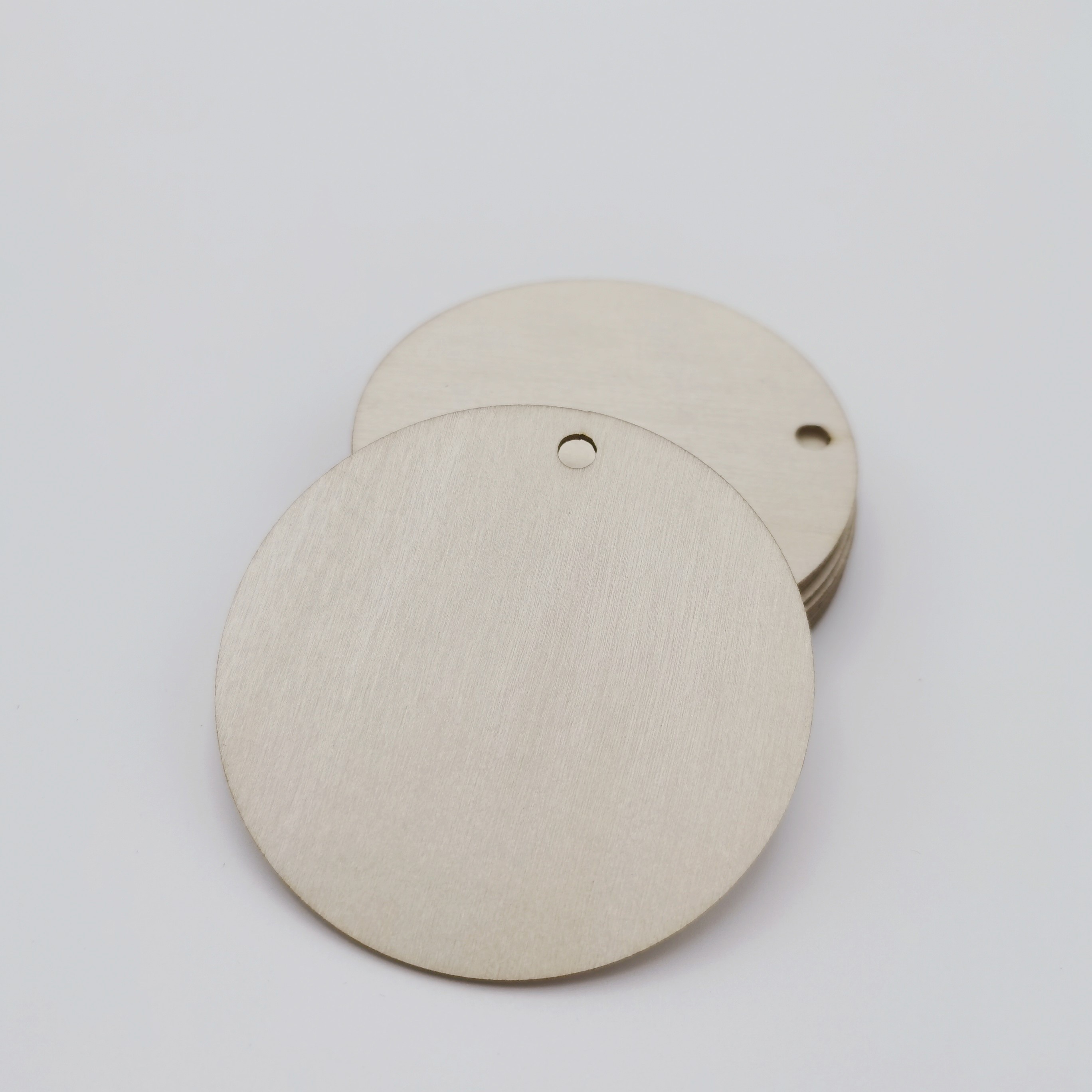 10pcs, 7.6cm/3inch Natural Wooden Blank Round Tags With One Hole Wood  Circle Slices Ornaments Hanging Pendants For Christmas Decorations DIY  Label Cr