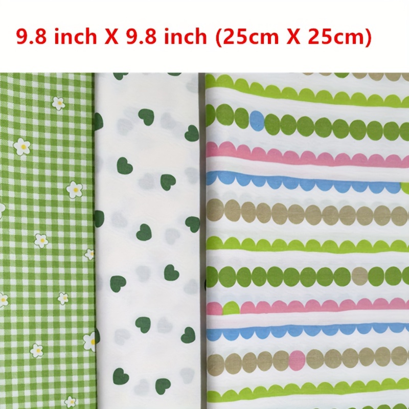 100% Cotton Craft Fabric With A Square Multicolor Patch Diy - Temu