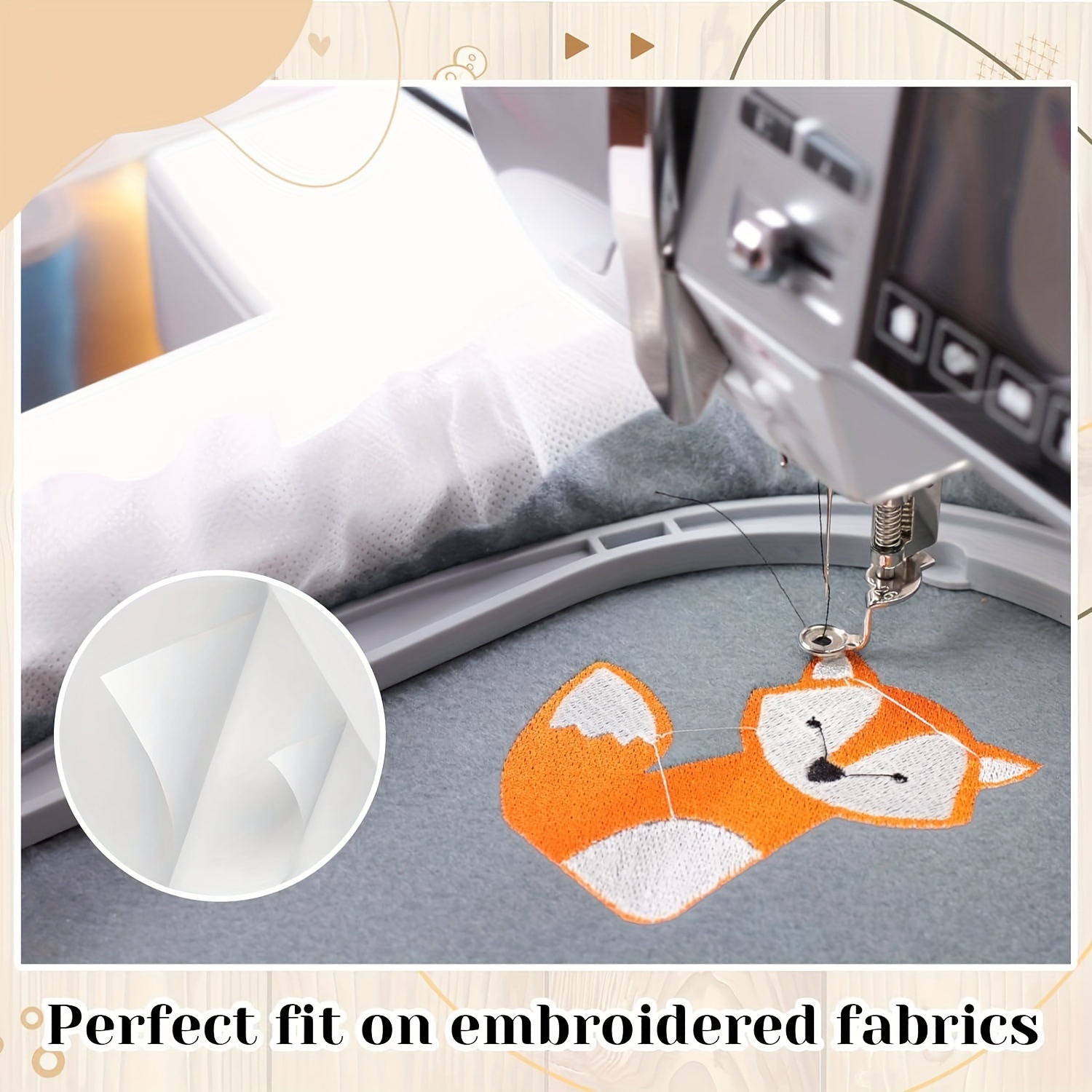 Tear Away Stabilizer Embroidery, Embroidery Liner