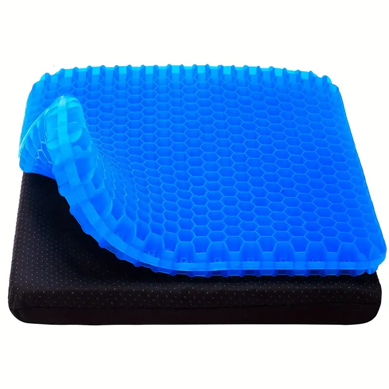Comfortably Cool Seat Honeycomb Design Thickened Gel Seat Cushion Non Slip  Cover Office Chair Car Wheelchair - Sports & Outdoors - Temu