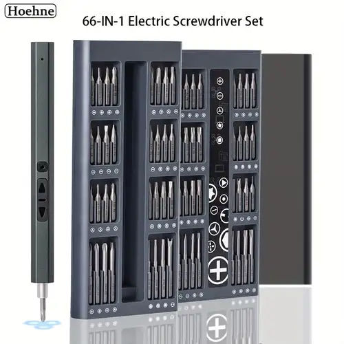 1 Set 6 In 1 Precision Electric Screwdriver Set Manico - Temu Italy