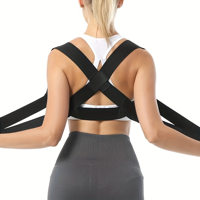 

1pc Posture Corrector For Women, Adjustable Upper Back Brace For Clavicle Support And Providing Relieve Fatigue From Neck, Shoulder - Comfortable Upright Back Straightener, Order A Size Up