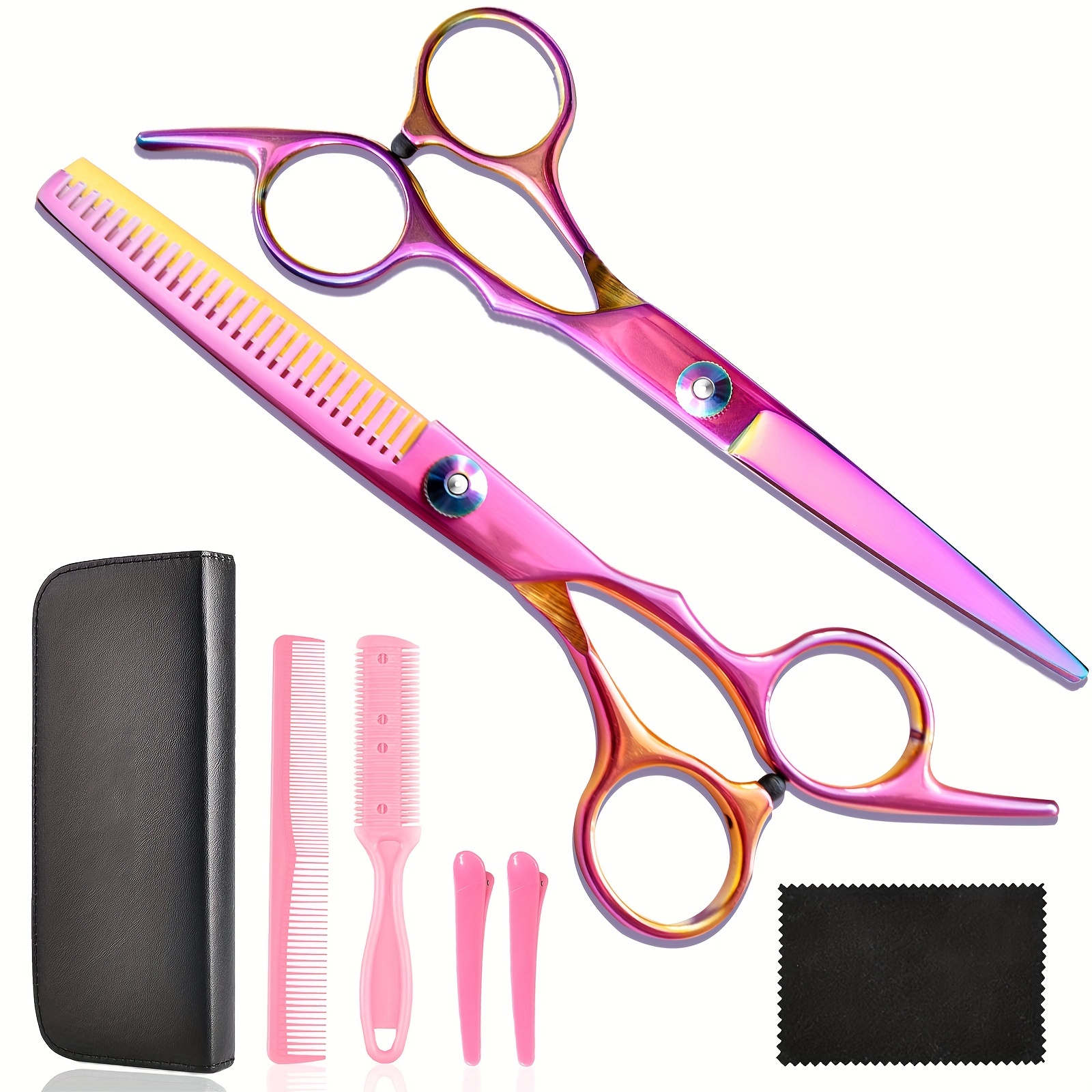 Dropship 8 PCS Hair Cutting Scissors Kit, Professional Barber