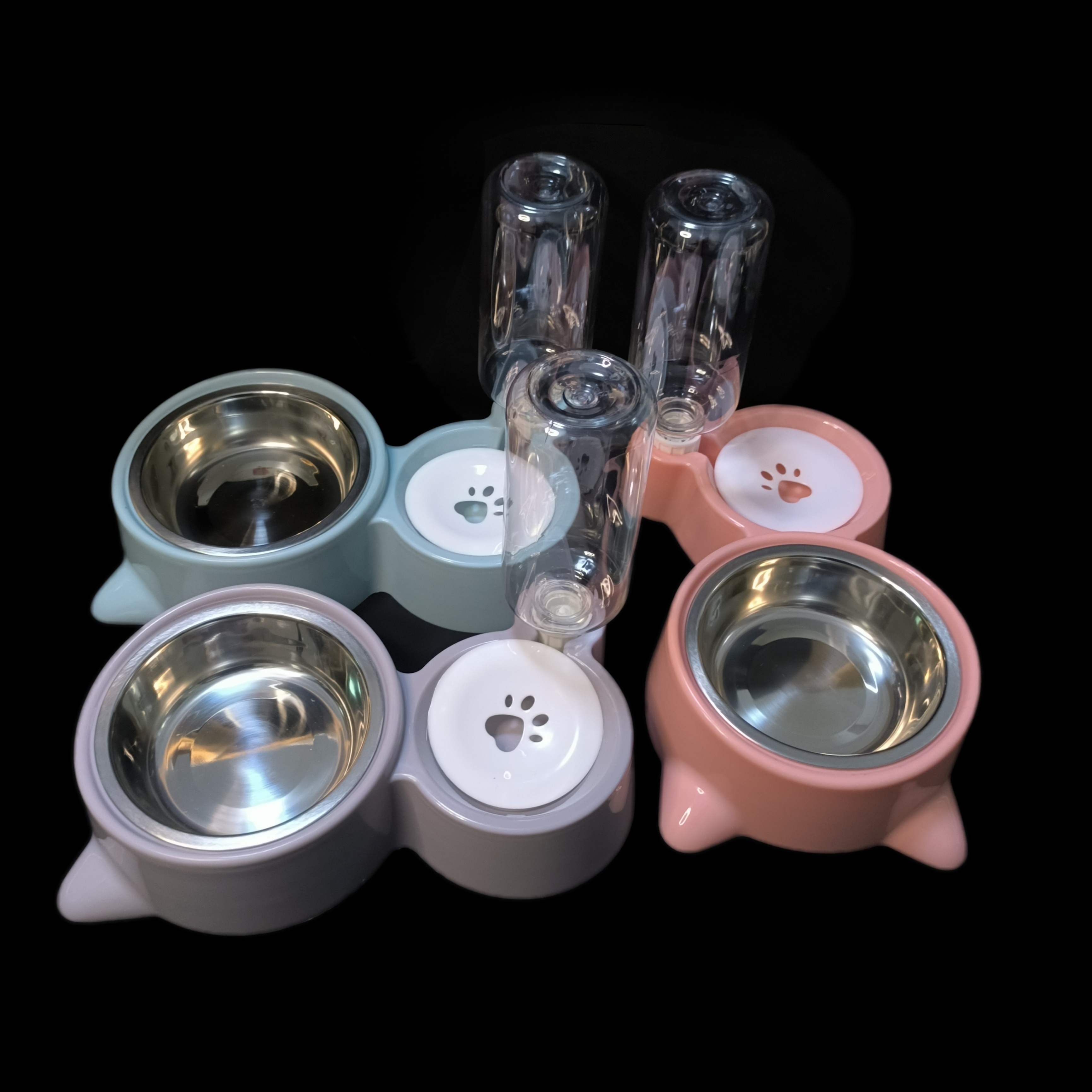 Dropship Large Pet Feeder Automatic Drinking Fountain And Food