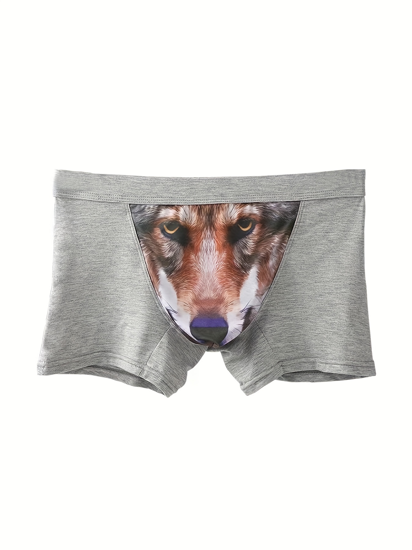 Elephant Underwear Nature Style Cartoon Funny Panties Print Shorts Briefs  3D Pouch Men's Large Size Boxer Shorts - AliExpress