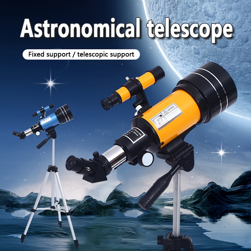 Telescopio Astronomico Refractor 80mm Con Adaptador Para Teléfono Control  Remoto