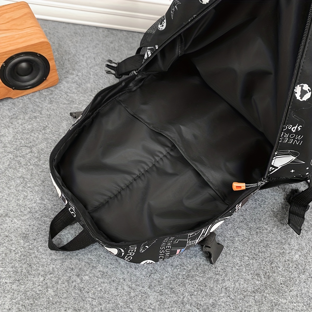Graffiti Spaceman School Bag Large Capacity Backpack
