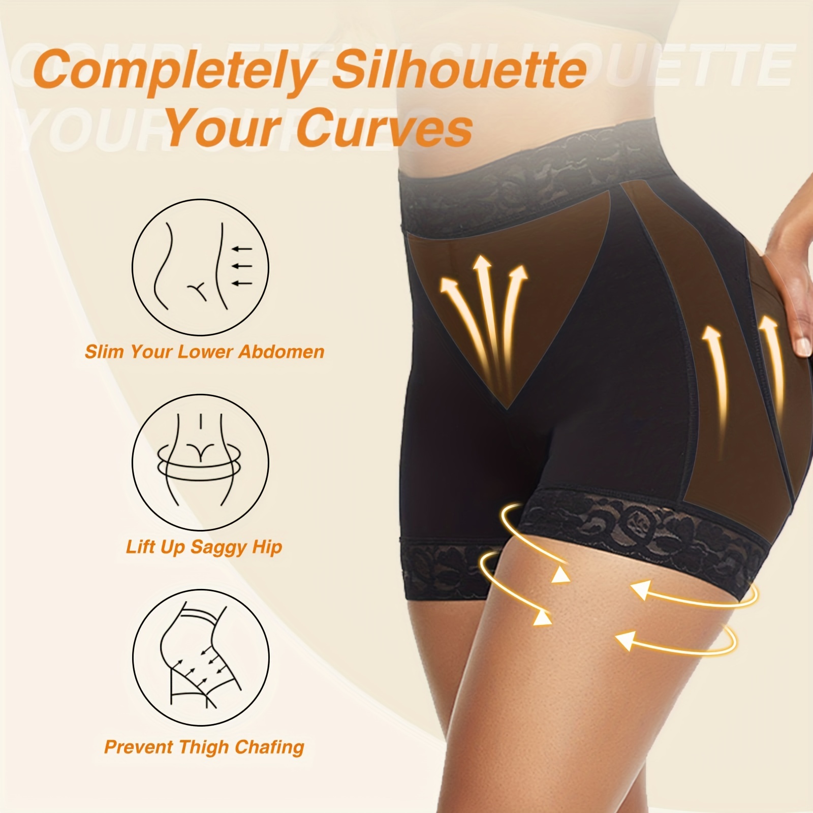 Double Lace Butt Lifting Pants Waist Trainer Waist Trimmer - Temu Canada