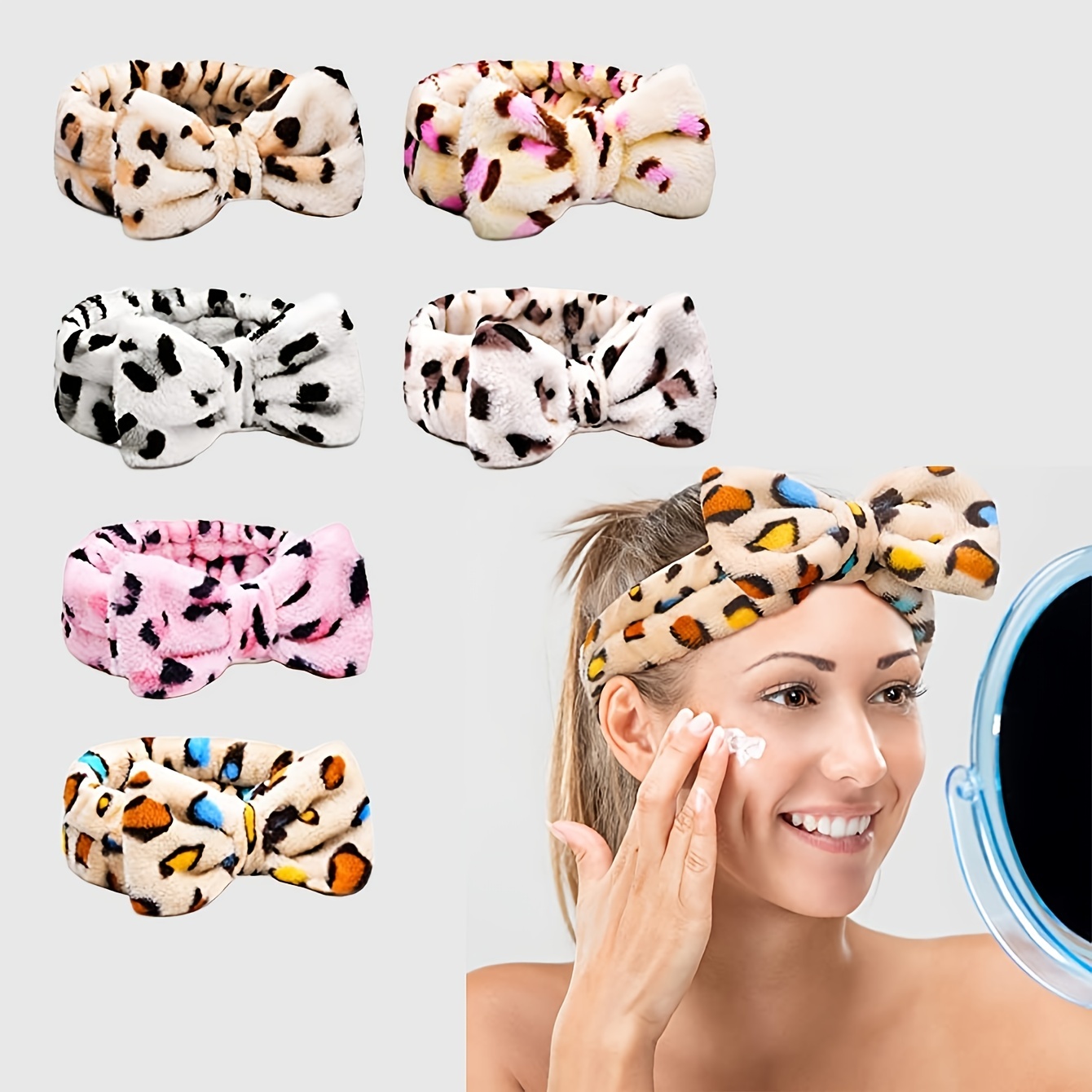 Flower Leopard Print Headband Pour Femmes Bandeau Extensible - Temu Canada