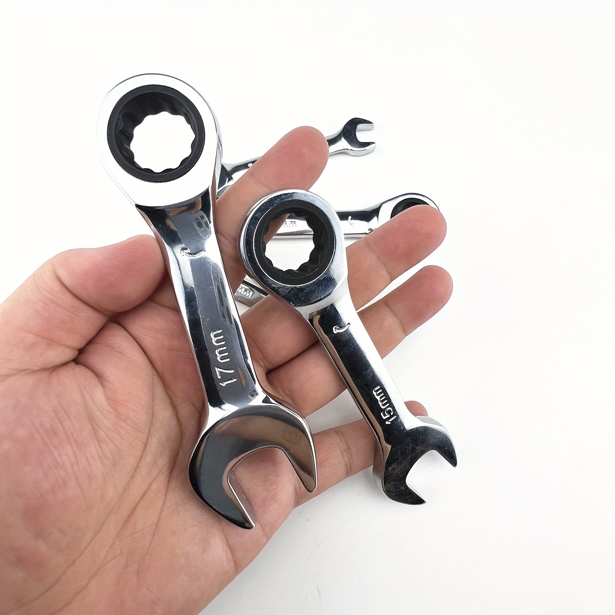 

Short Handle Quick Ratchet Wrench Opening Torx Dual-purpose Wrench Two-way Labor-saving Auto Repair Hardware Wrench Tool