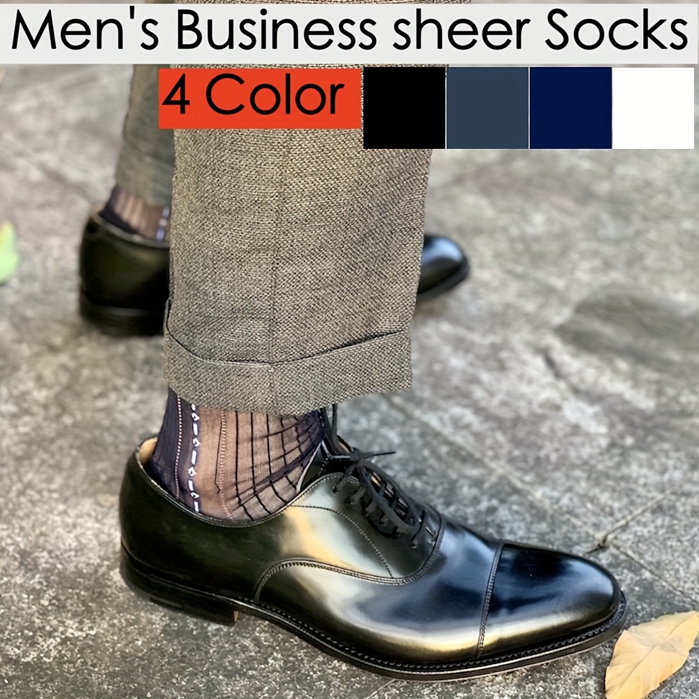 Comprar Calcetines a rayas a la moda para hombre, ropa de calle
