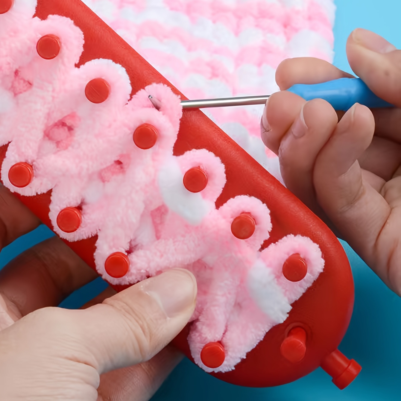  MYCENSE Scarf Loom Knitting Tool with Crochet Hook Crocheting  DIY Craft Durable Rectangular Knitting Loom Scarf Knitter for Scarf Shawl  Hat Sweater, 58cm : Arts, Crafts & Sewing