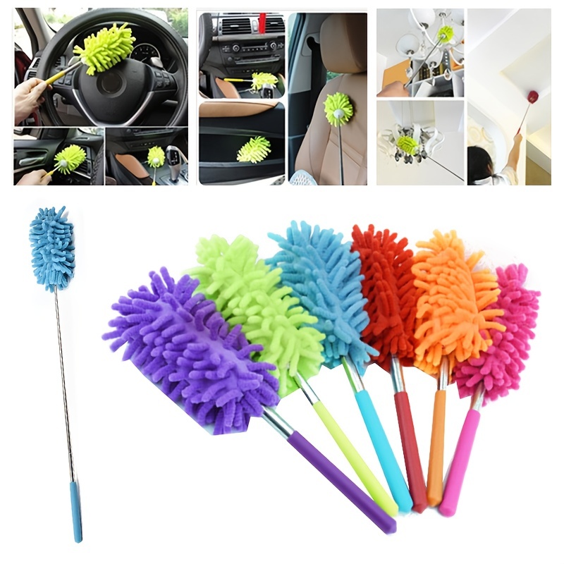 Retractable Microfiber Car Wax Brush Multifunction Car Duster Removing  Cheaner For Furniture Cleaning Tool Microfiber Car Washer - AliExpress