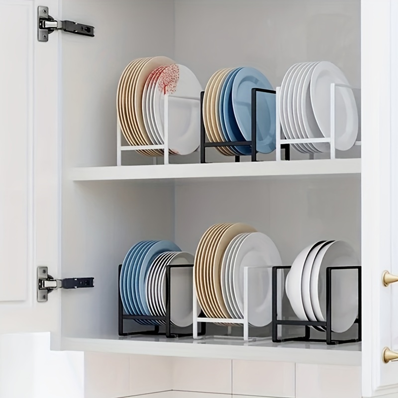 Kitchen Dish Organizer Practical Cabinet Storage Rack Dish - Temu