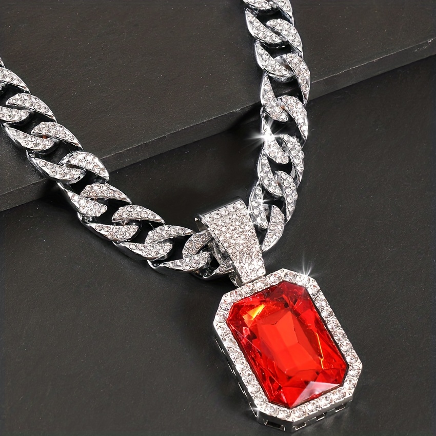 Mens real ruby on sale pendant