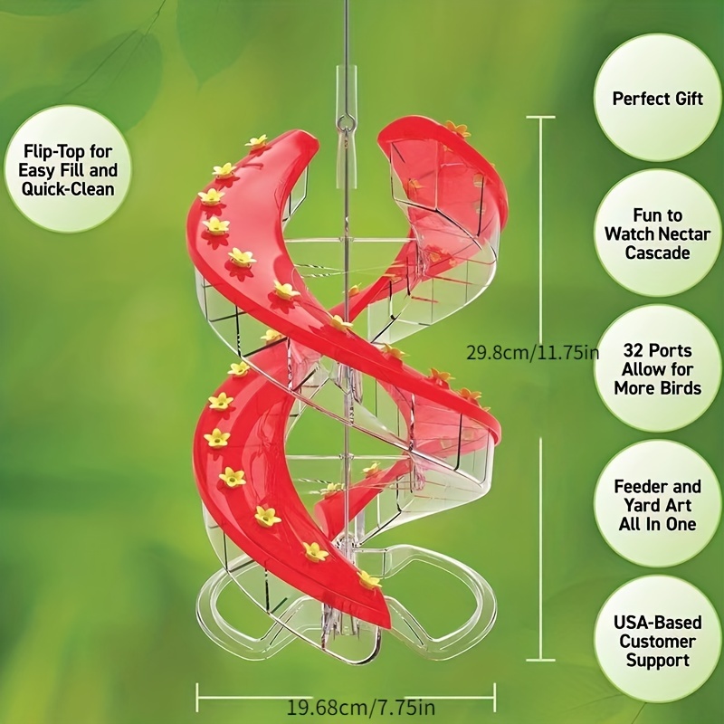 Leak-Proof Hanging Bird Feeder for Garden Decor