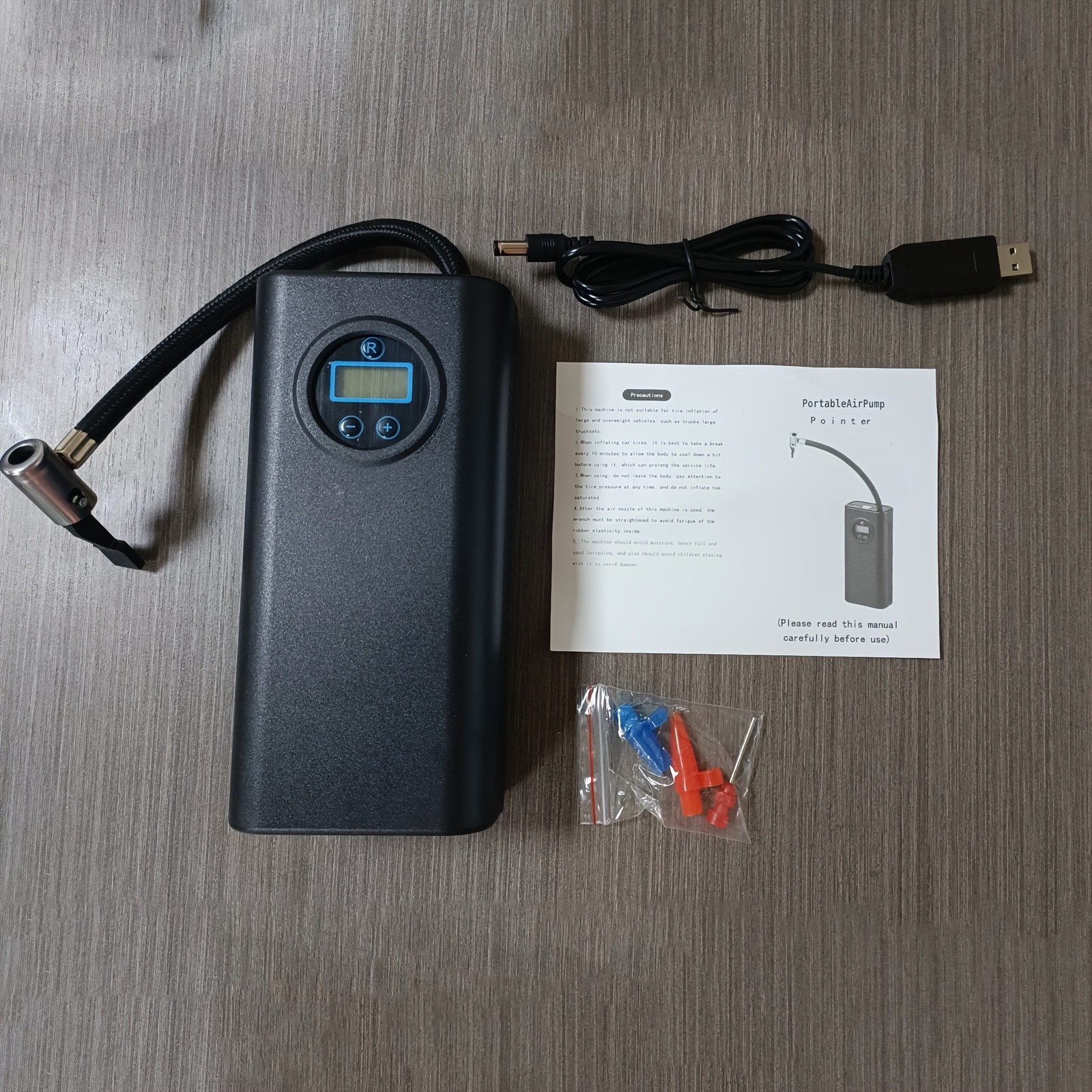 Mini Compresseur D'air , Gonfleur De Pneu Portable Rechargeable Sans Fil
