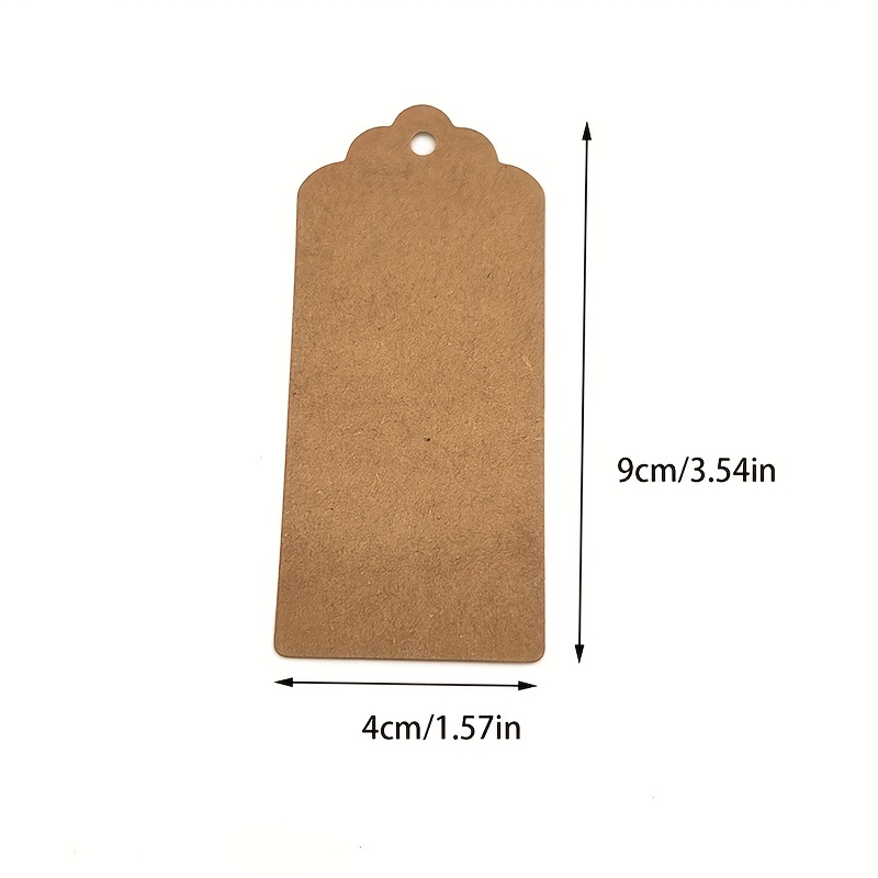 Tags And 20 Meters Of Hemp Rope Kraft Paper Blank Diy Tag - Temu