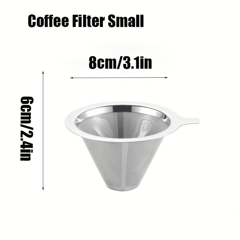 Goxawee Coffee Filter, Portable Foldable Pour Over Coffee Dripper, Food  Grade Stainless Steel Cold Brew Coffee Filter, Reusable Iced Coffee Maker,  Easy To Use And Clean - Temu