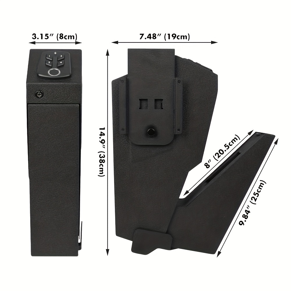 Biometric Drop Down Safe Montado Caja Fuerte Ranura nica Temu