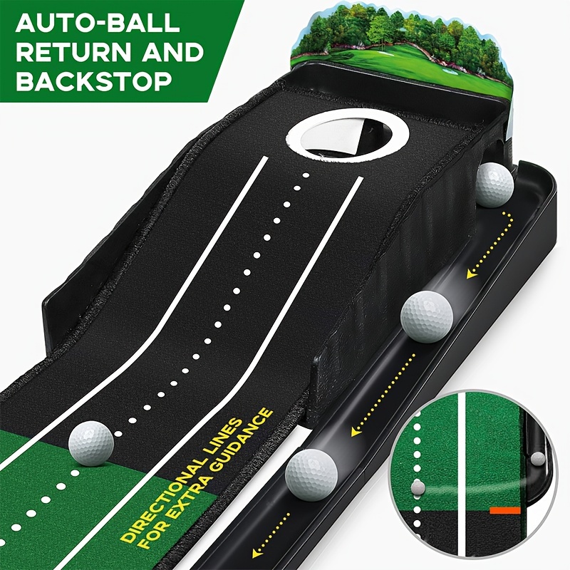 Durable Velvet Crystal Mini Golf Putting Mat
