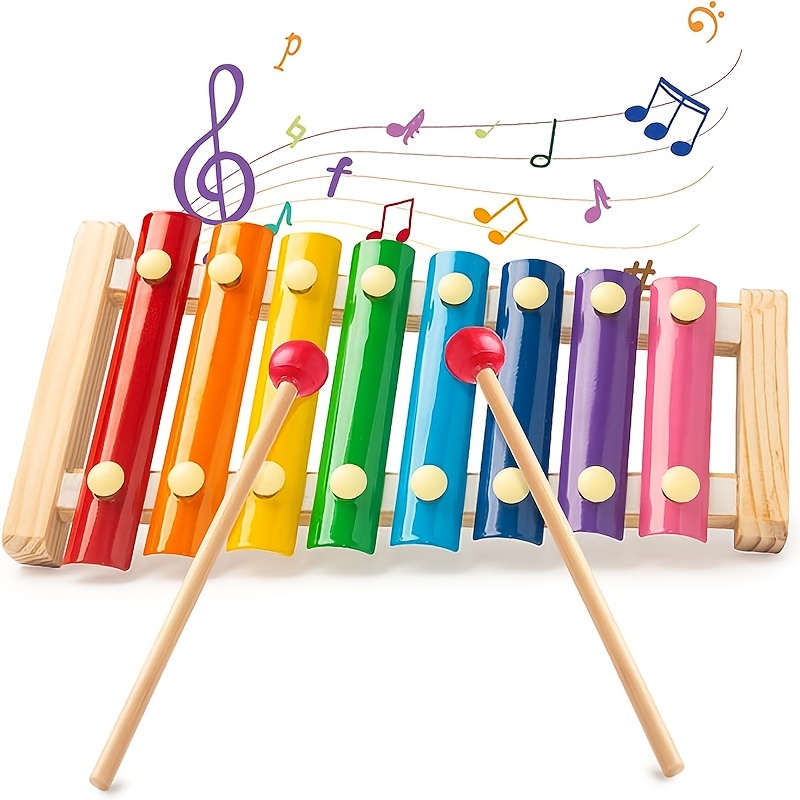 Xylophone En Bois Jouets Musicaux Pour Enfants 8 Touches En - Temu Belgium