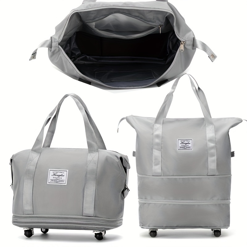 Large Capacity Duffle Bag, Zipper Luggage Handbag, Foldable Travel Storage  Handbag - Temu Switzerland