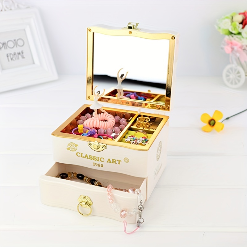 Musical Jewelry Box Ballerina Themed Girl Musical Jewellery Temu