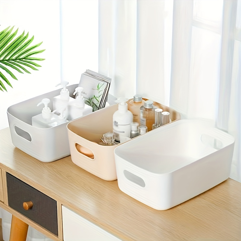 Tool Plastic Storage Box With Handle Bathroom Sundries - Temu