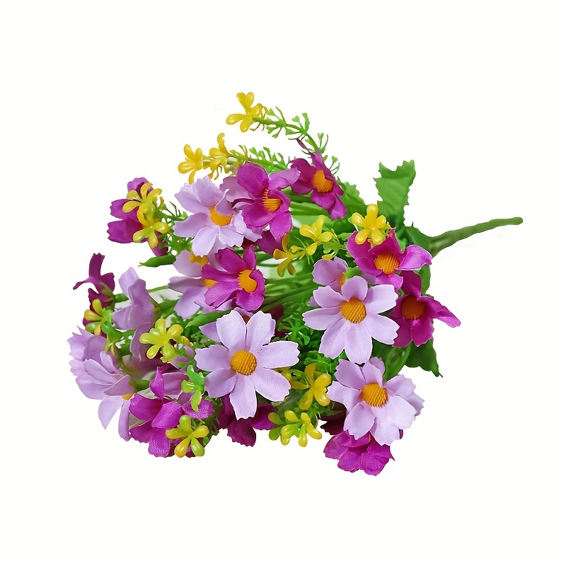 Artificial Silk Daisy Small Wild Chrysanthemum Fake Flowers - Temu