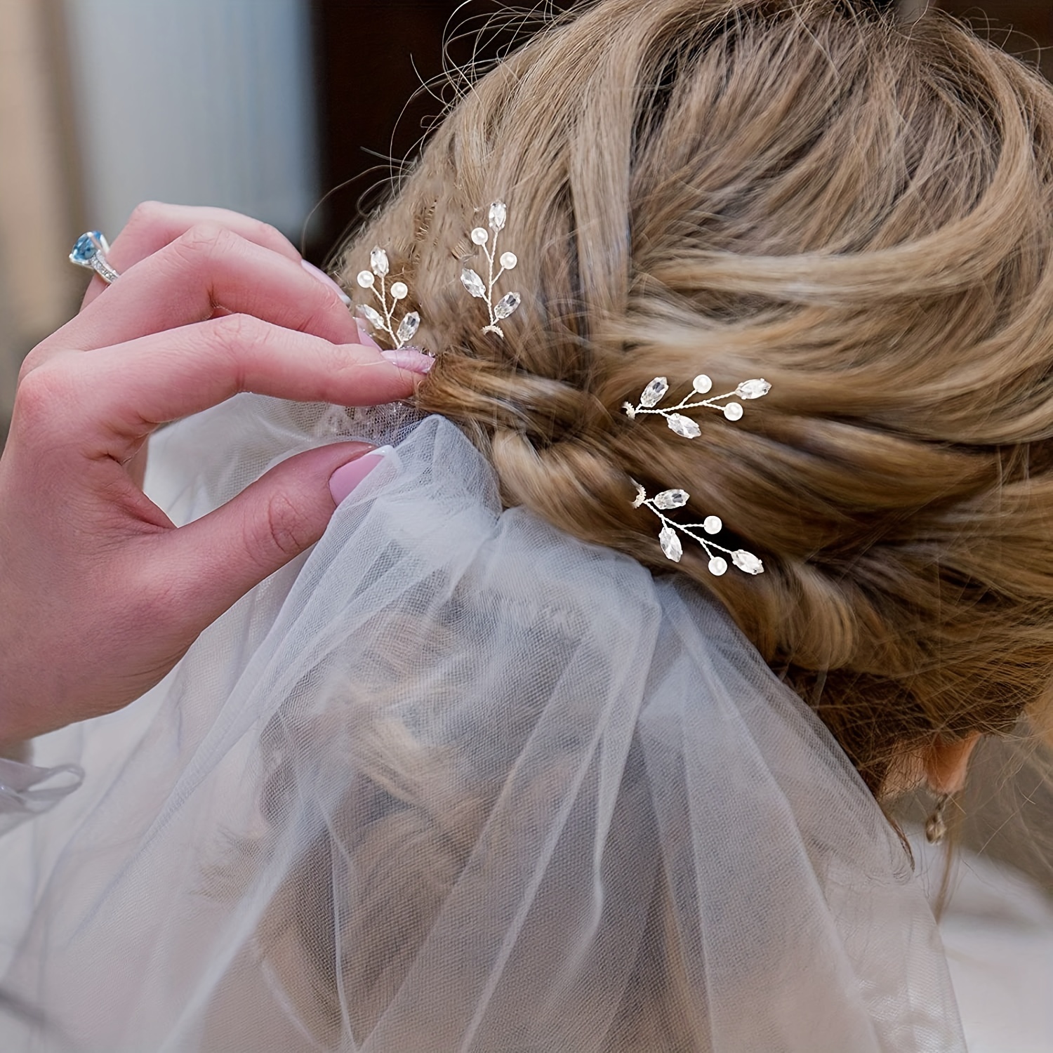 Crystal Floral Pins Wedding Bouquets And Bridal Hair - Temu