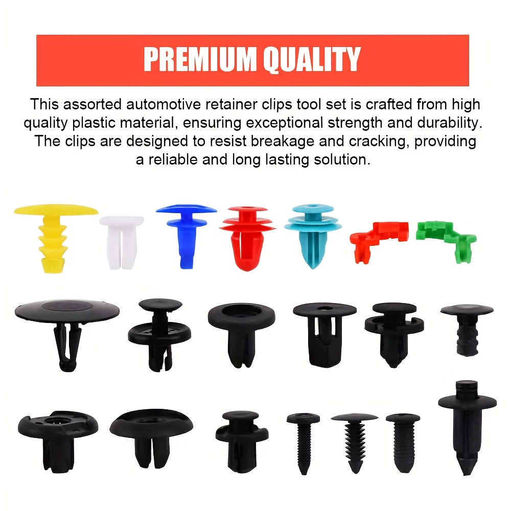 Car Retainer Clips Plastic Fasteners Kit 16 Popular Sizes - Temu